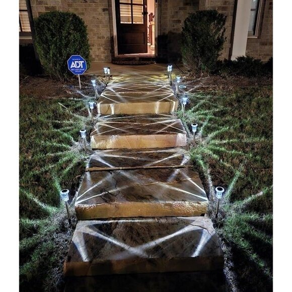 New Pathway lights 10 Pack Solar Outdoor Lights, Led Waterproof Solar Powered - Picture 3 of 3